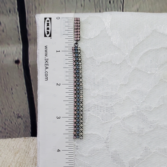 Express Rhinestone Drop Earrings - Picture 4 of 4